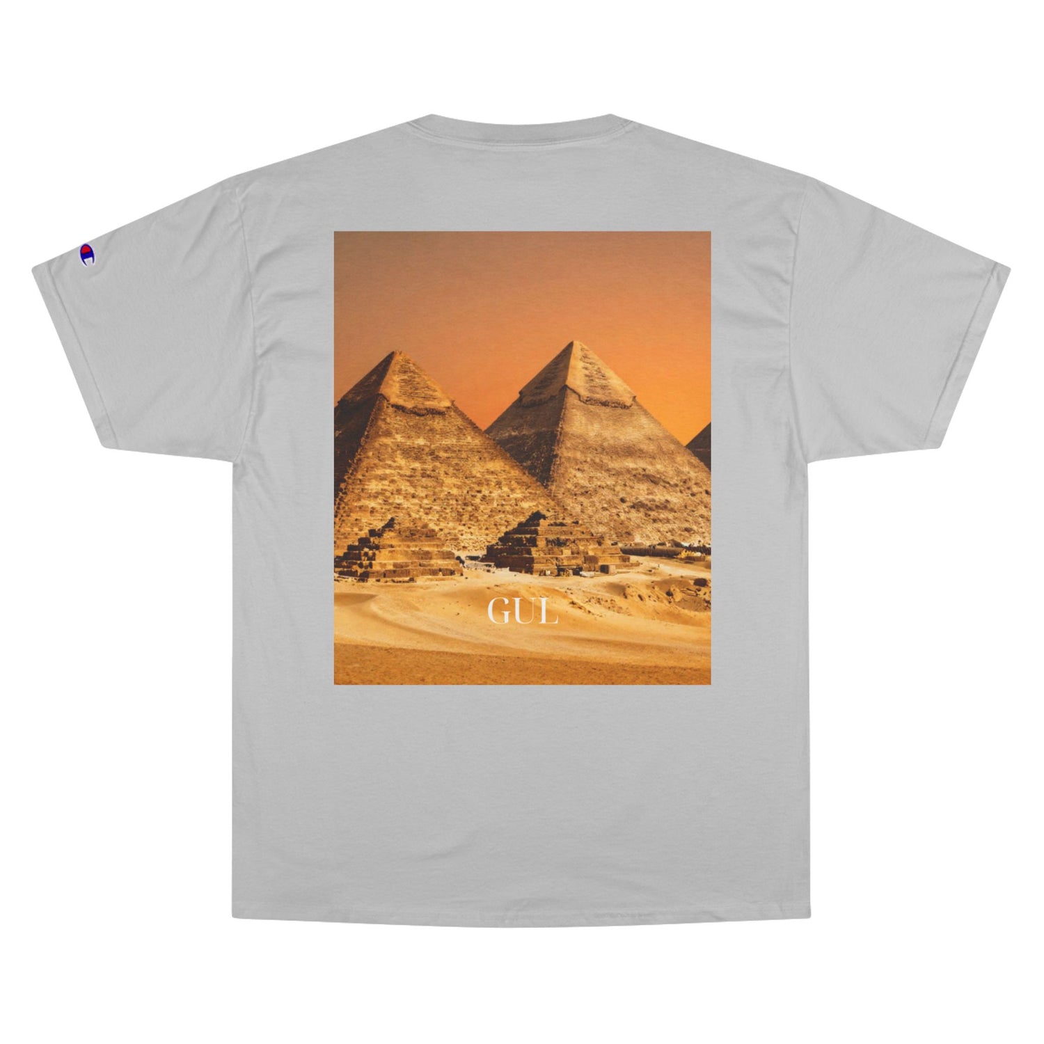 Champion Graphic T‑Shirt — Succulent &amp; Pyramid Photo Print Tee