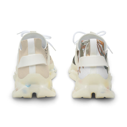 Floral Fern Mesh Sneakers — Lightweight Botanical Athletic Shoes for Men