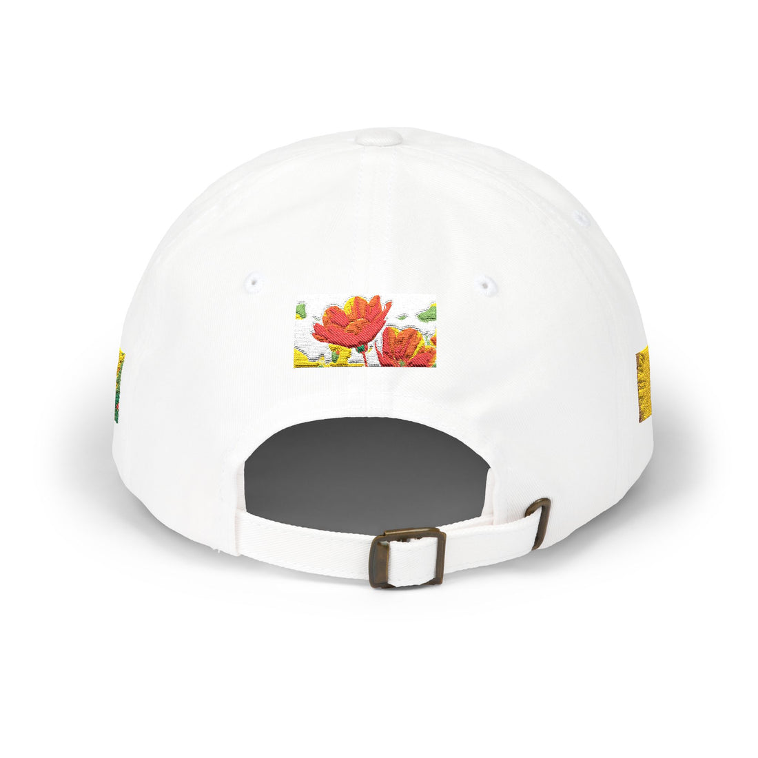 Custom Design Cap | Floral Poppy Garden Embroidered Baseball Hat