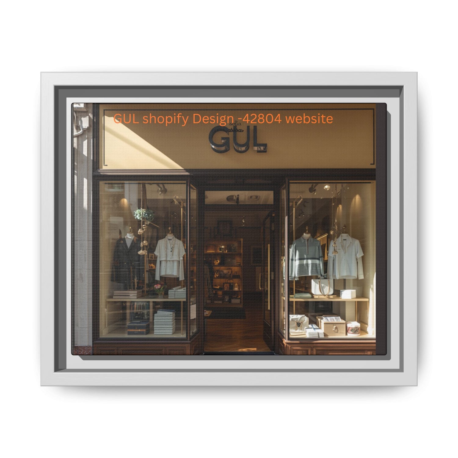 Framed Matte Canvas Print — Boutique Shopfront Photography