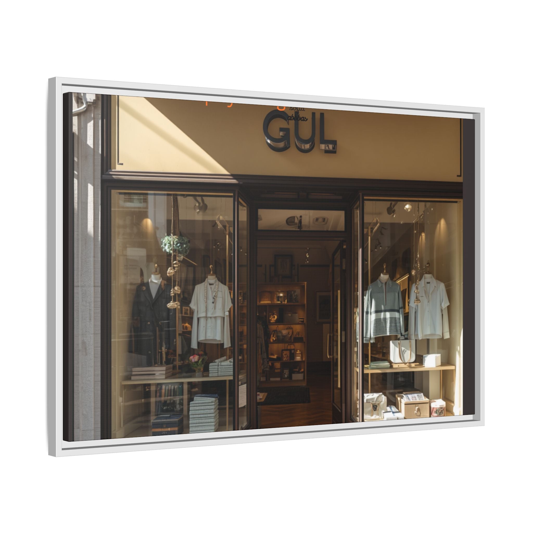 Framed Matte Canvas Print — Boutique Shopfront Photography