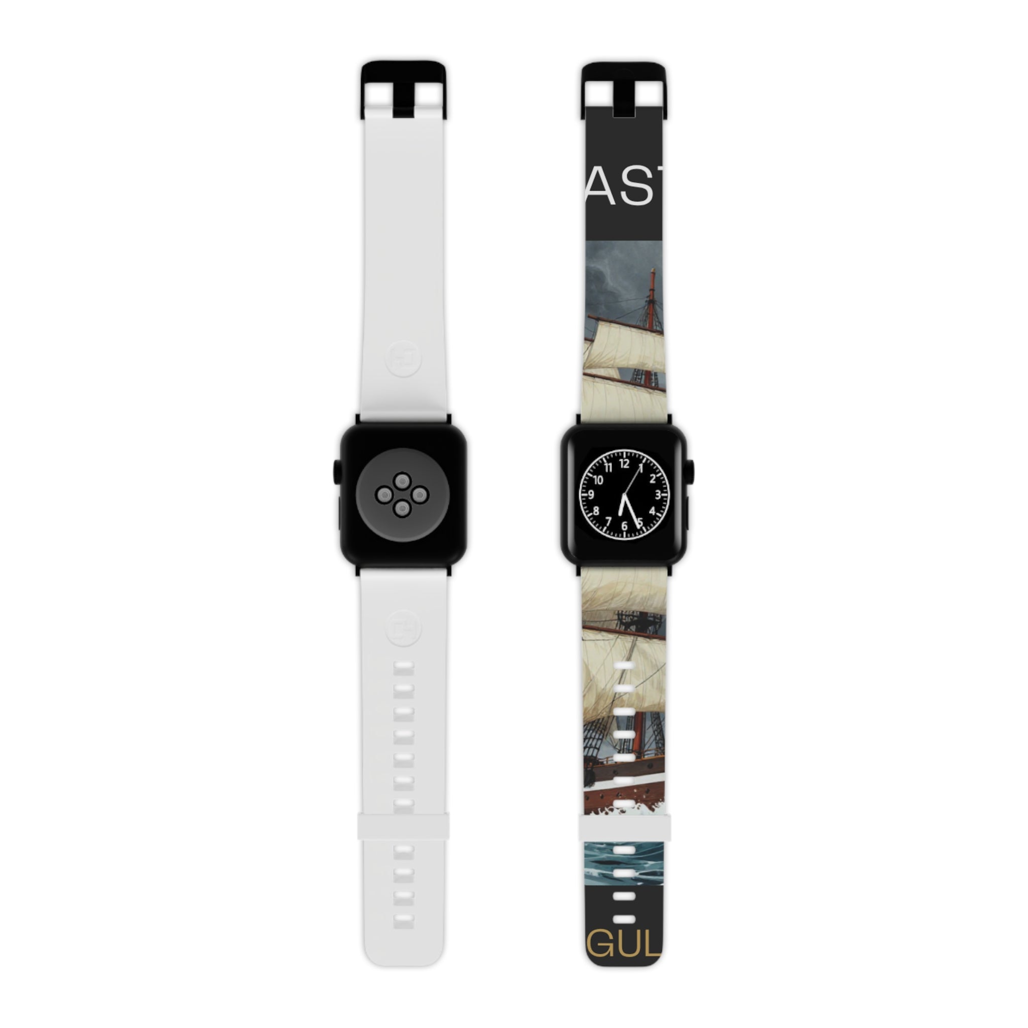 Sailboat Photo Apple Watch Band — Nautical Vintage Harbor Design