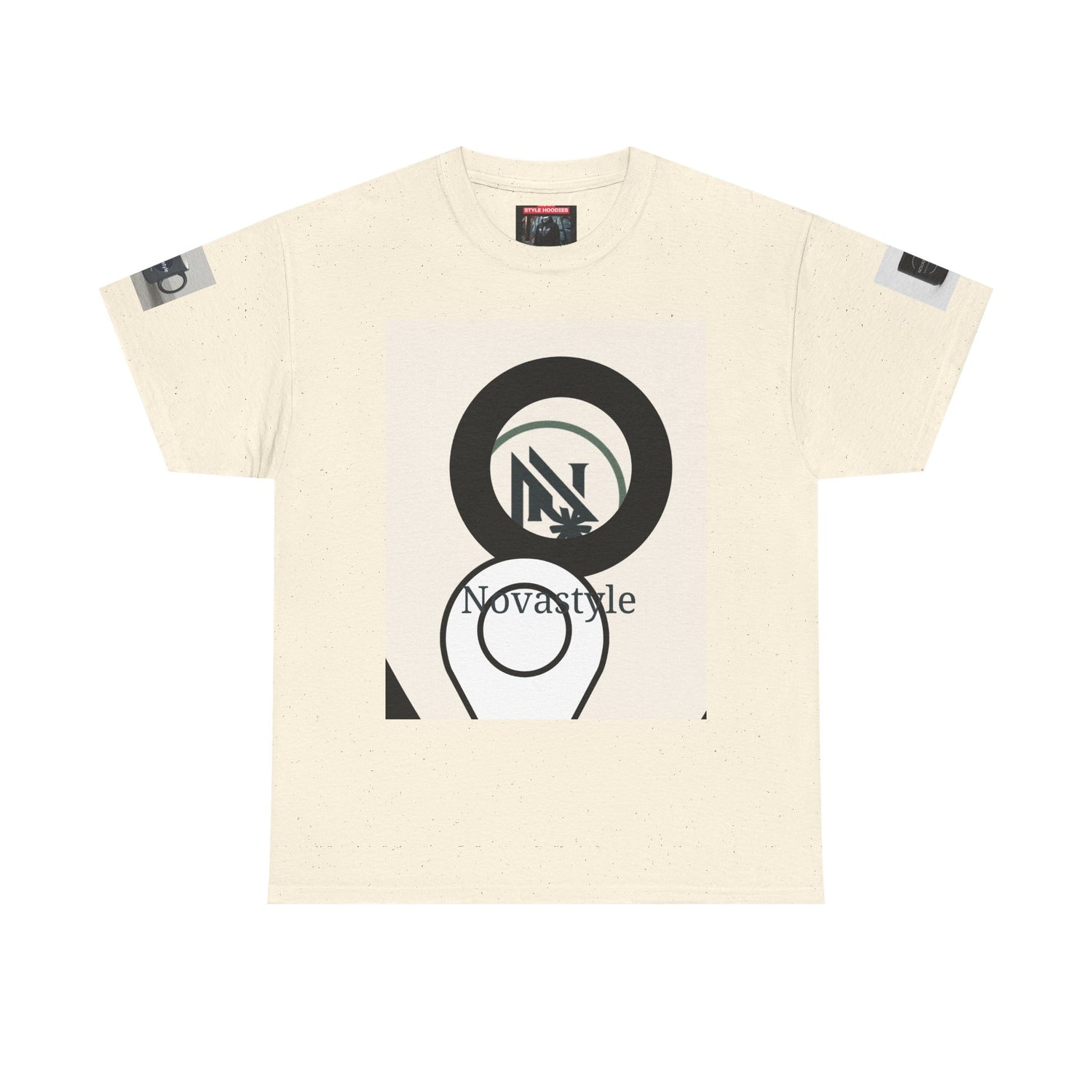 Graphic Tee — Novastyle Minimal Logo &amp; Poster Print T-Shirt