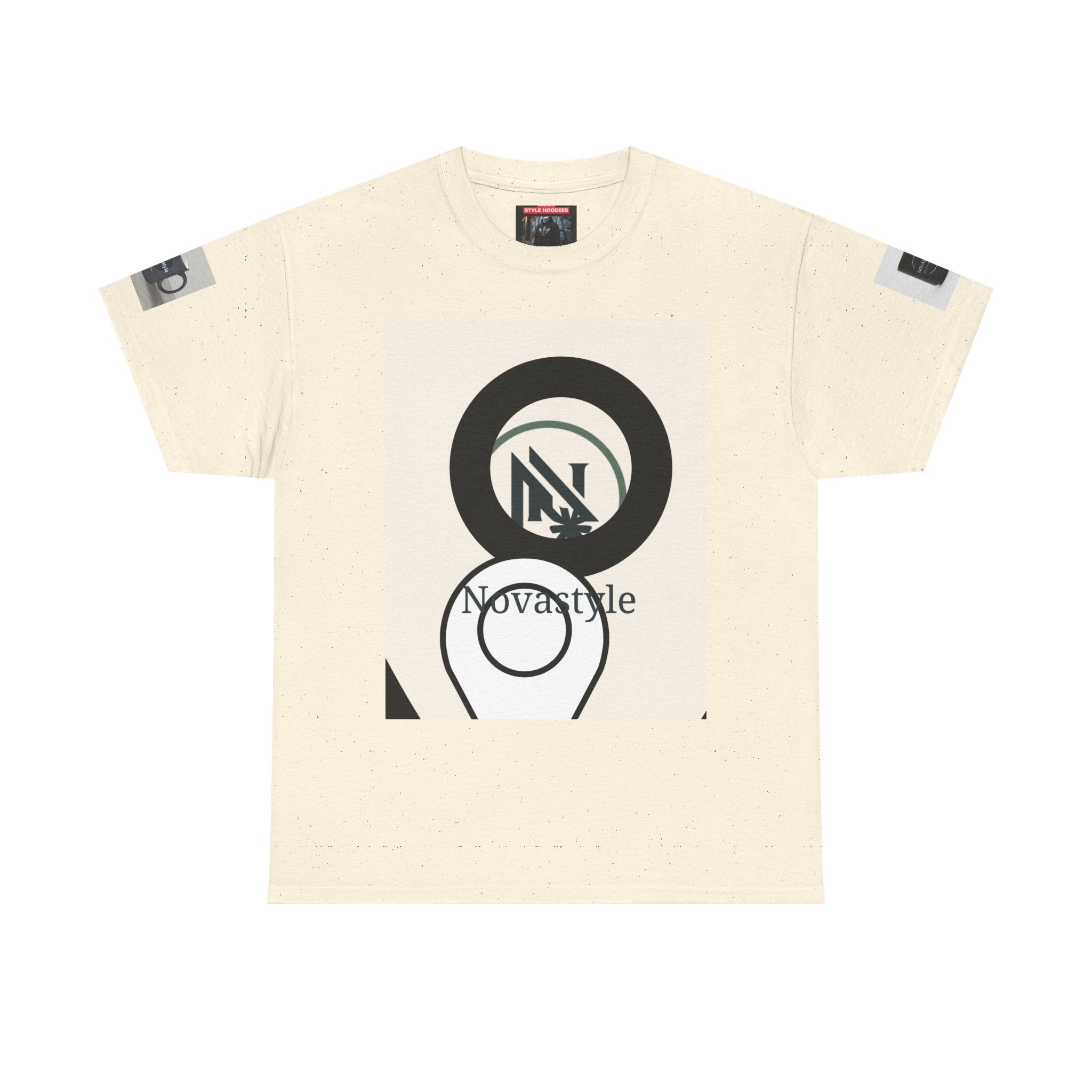 Graphic Tee — Novastyle Minimal Logo &amp; Poster Print T-Shirt
