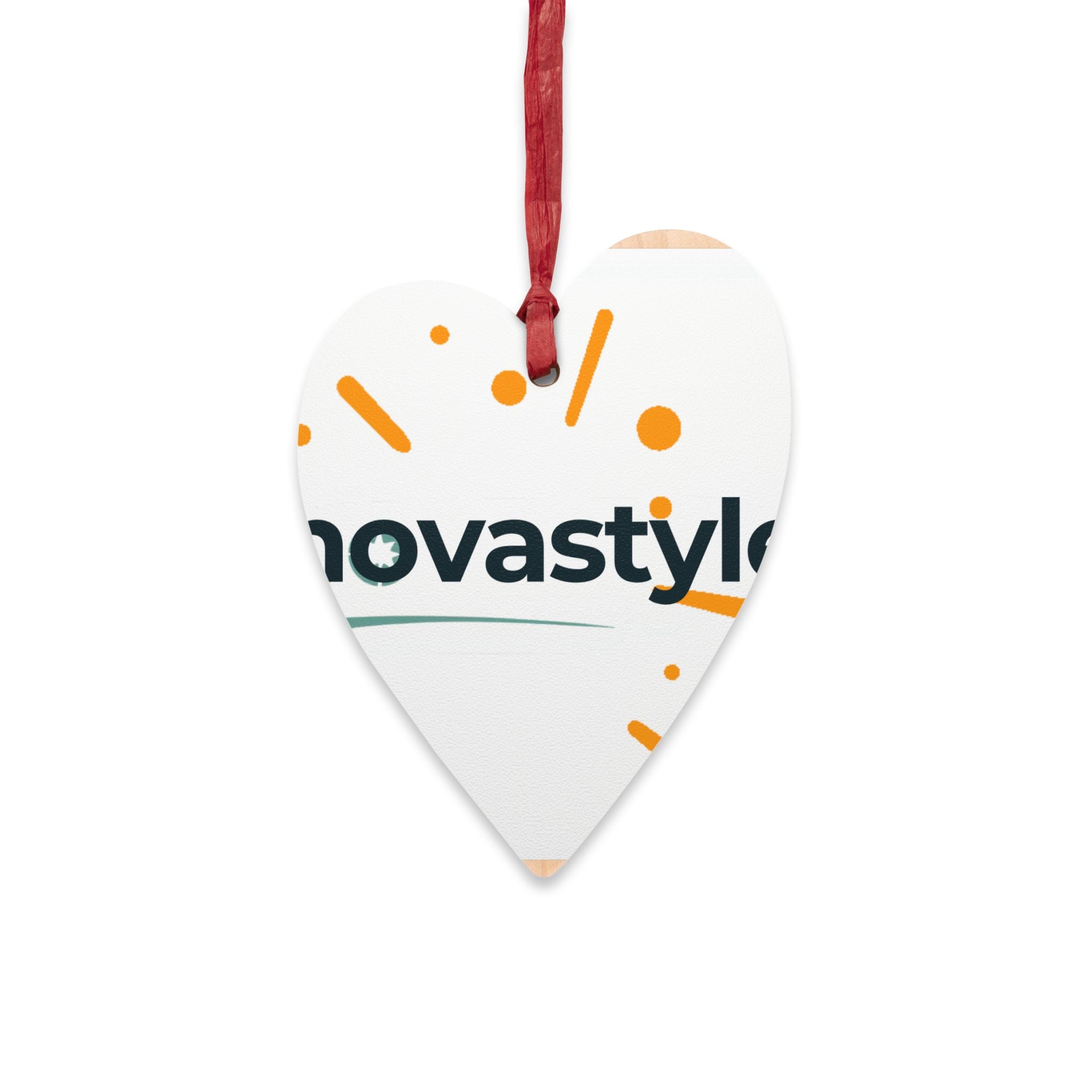 Bell-Shaped Wooden Ornament — Minimal Logo &amp; Illustration Holiday Decoration
