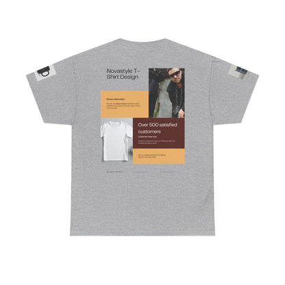 Graphic Tee — Novastyle Minimal Logo &amp; Poster Print T-Shirt