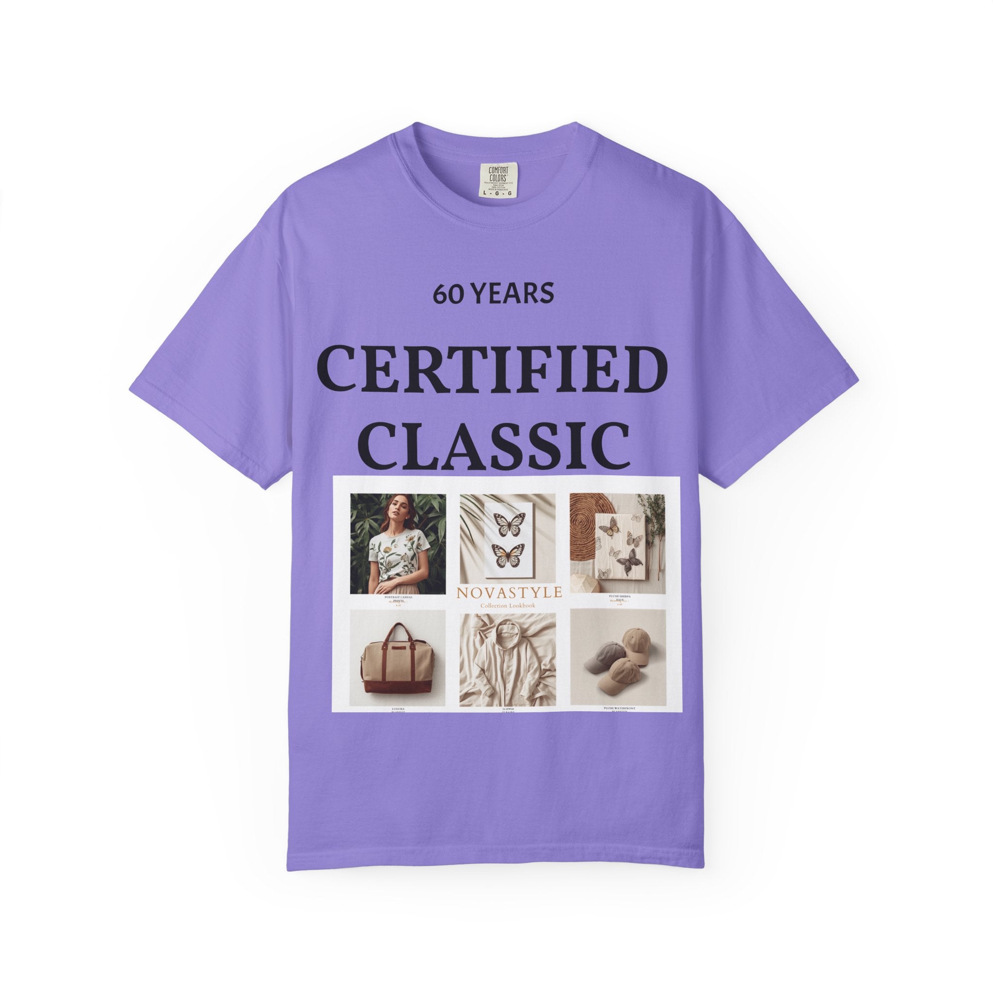 Certified Classic 60 Years T-Shirt – Vintage Collage Home &amp; Lifestyle Tee
