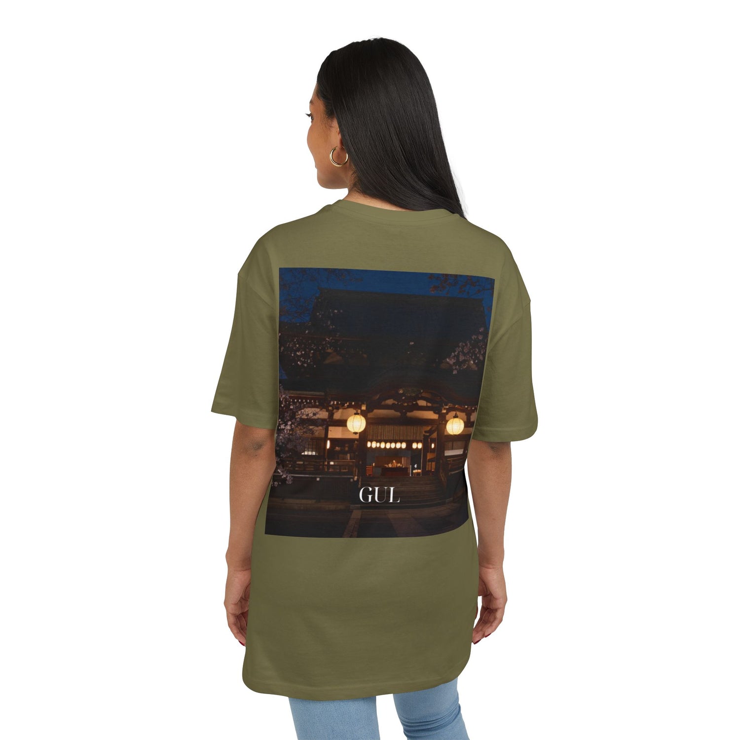 Floral &amp; Nightscape Graphic Tee — Bird of Paradise Photo Print