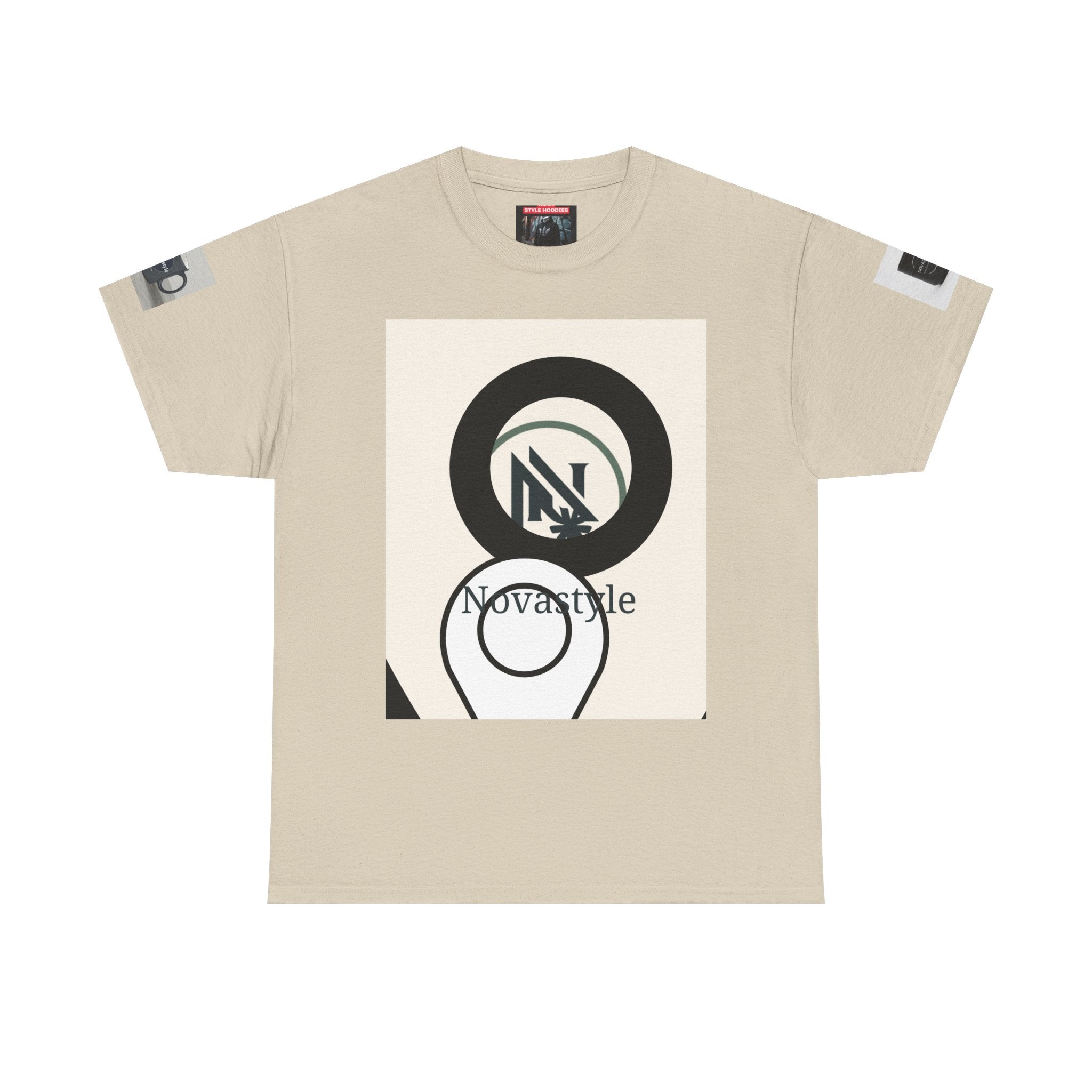 Graphic Tee — Novastyle Minimal Logo &amp; Poster Print T-Shirt