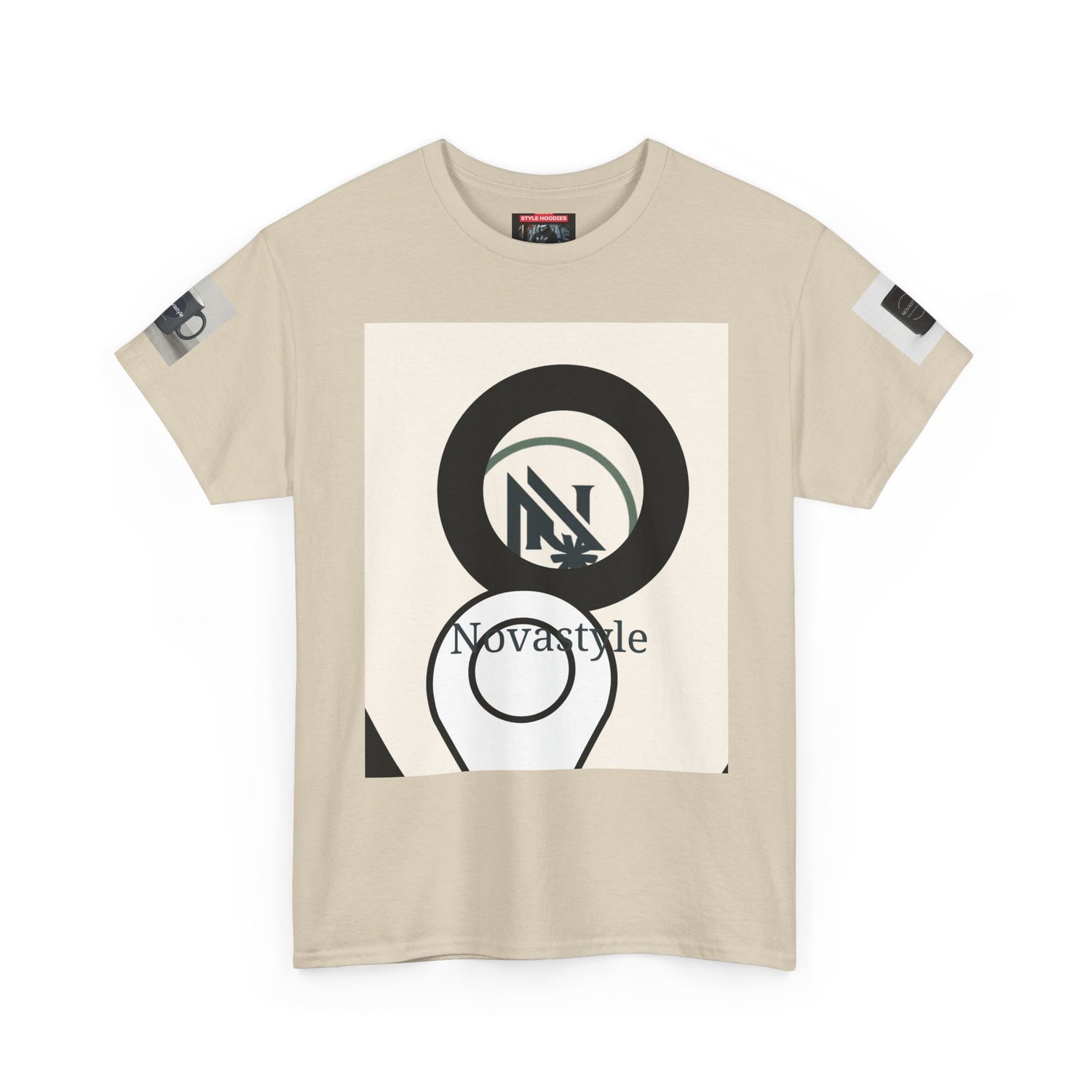 Graphic Tee — Novastyle Minimal Logo &amp; Poster Print T-Shirt