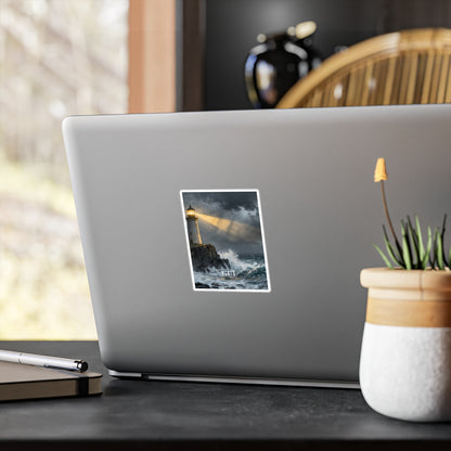 Lighthouse Storm Vinyl Sticker — &