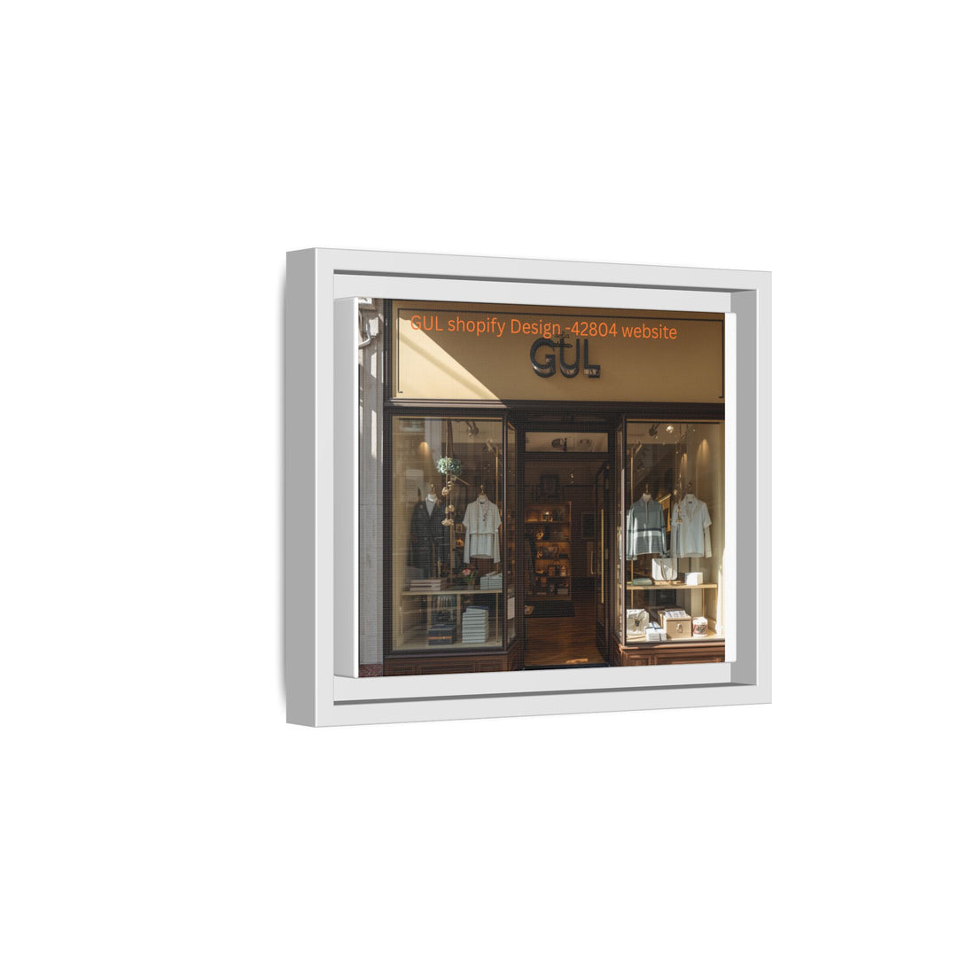 Framed Matte Canvas Print Boutique Shopfront Photography