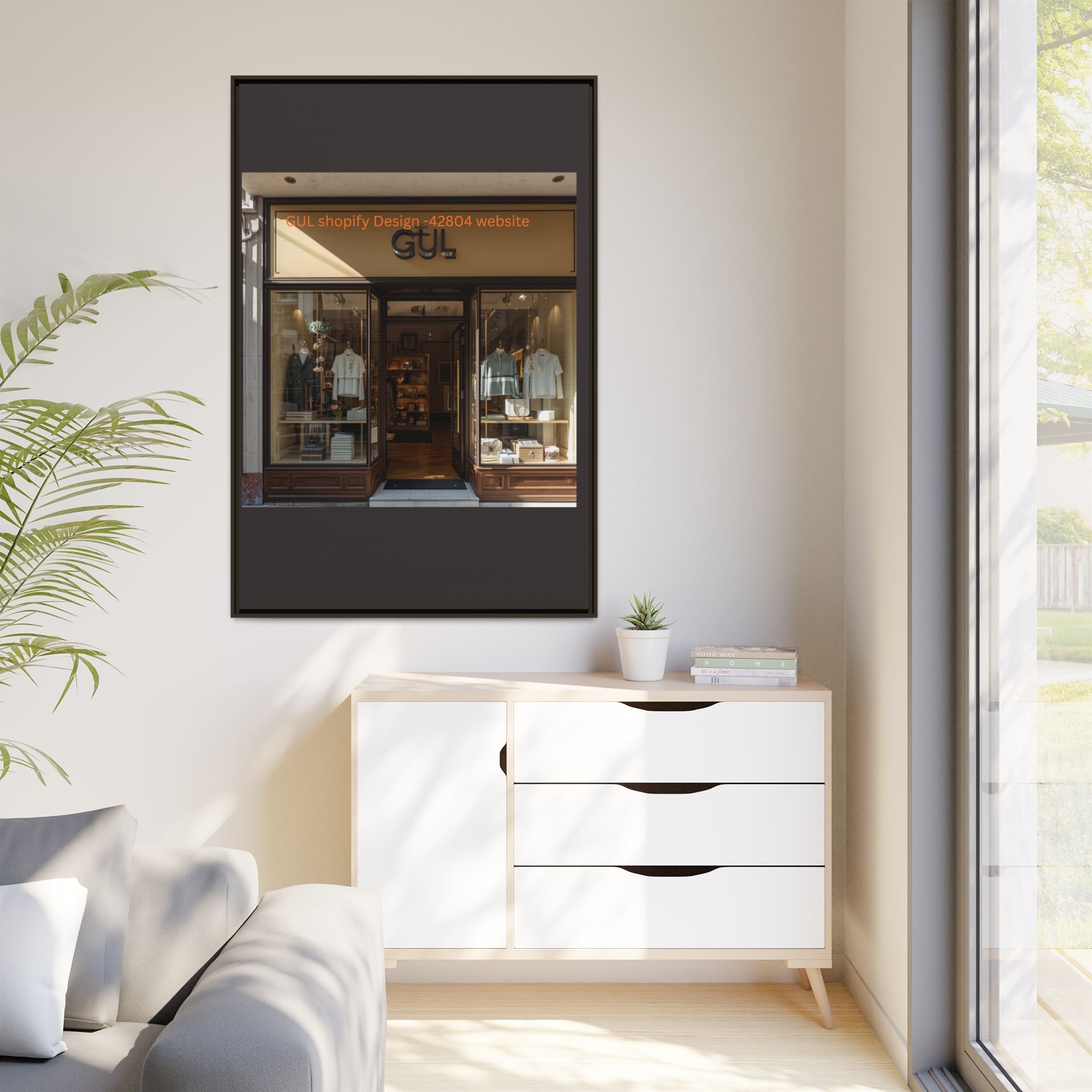 Framed Matte Canvas Print — Boutique Shopfront Photography