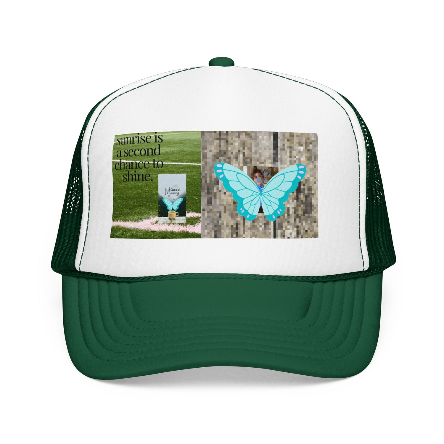 Butterfly Memorial Trucker Hat — In Loving Memory Grave Marker Cap