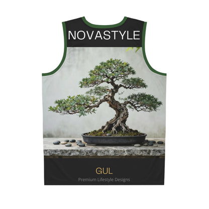 Scenic Hot Air Balloon &amp; Bonsai All-Over Print Basketball Jersey