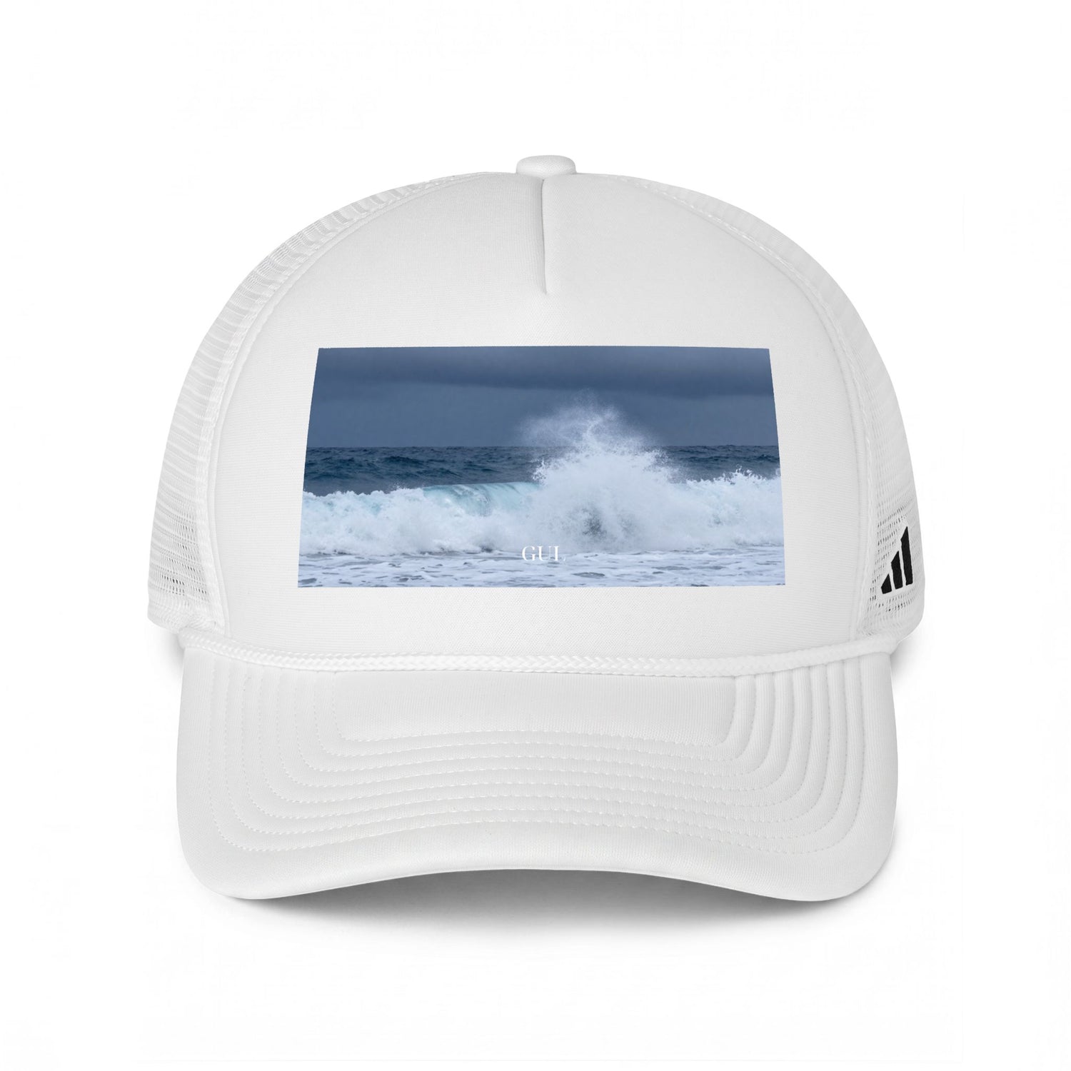 Wave Photo Trucker Cap — Ocean Surf Graphic Mesh Hat