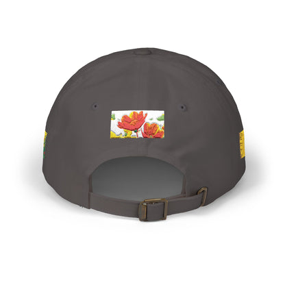 Floral Patch Dad Cap — Colorful Poppy Garden Embroidered Baseball Hat