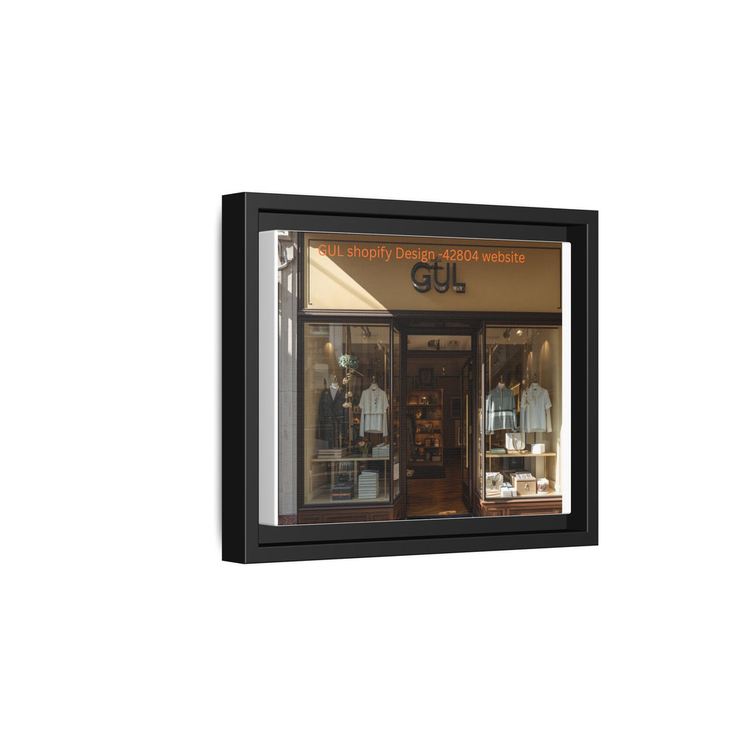 Framed Matte Canvas Print Boutique Shopfront Photography