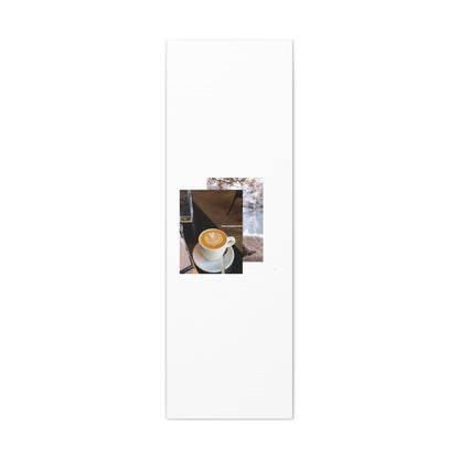 Latte &amp; Landscape Matte Canvas Wall Art — Coffee Shop Photo Collage