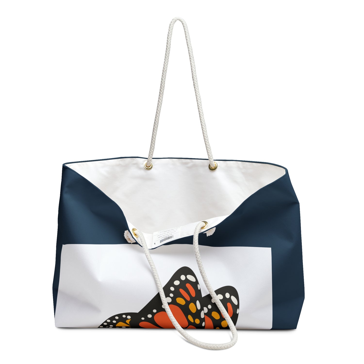 Monarch Butterfly Weekender Bag – Floral Travel Tote for Spring Getaways