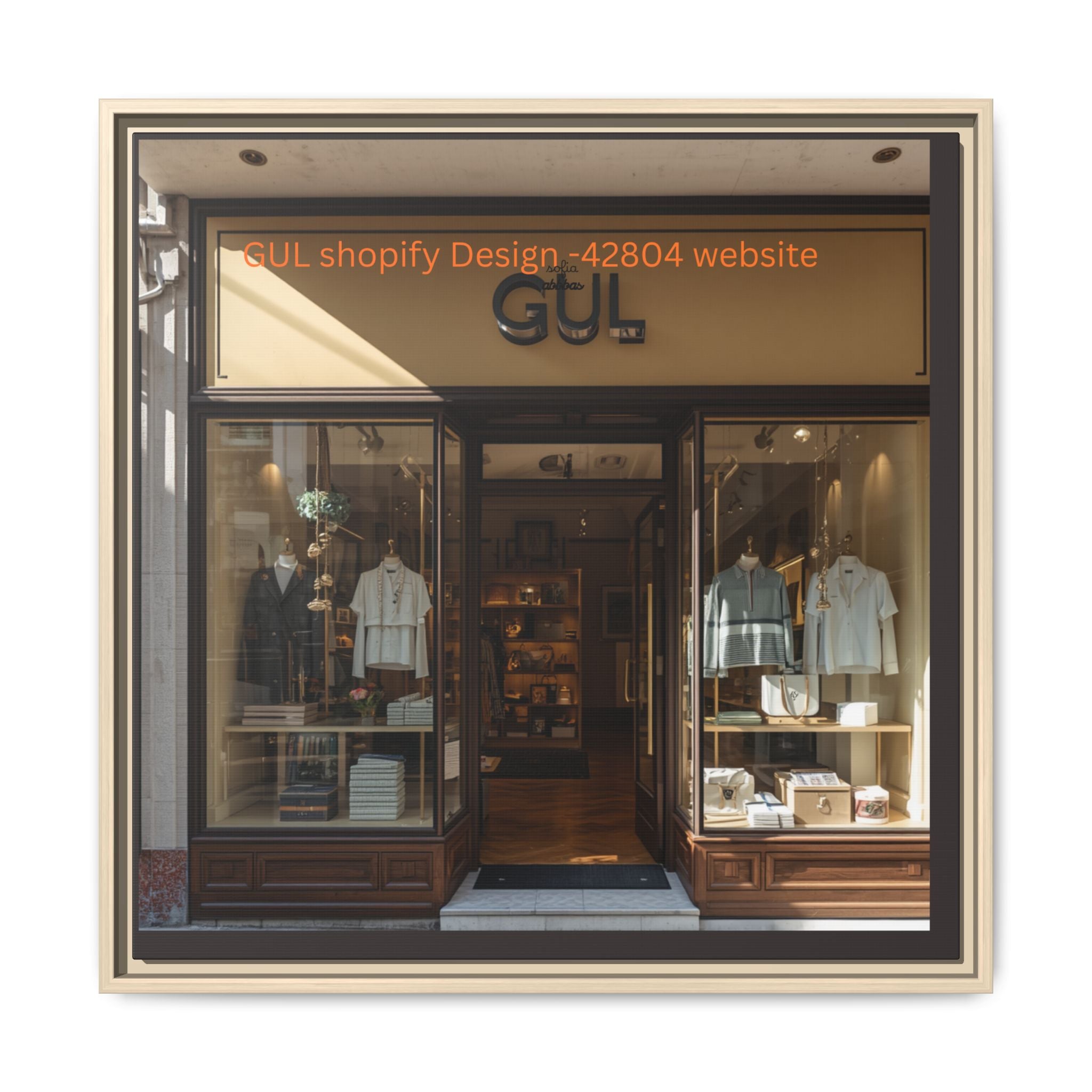 Framed Matte Canvas Print — Boutique Shopfront Photography