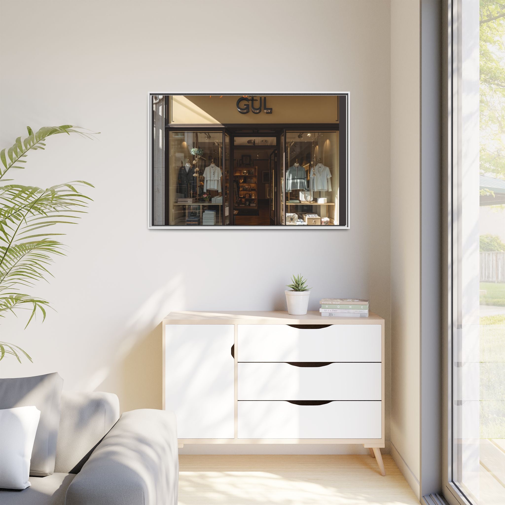 Framed Matte Canvas Print — Boutique Shopfront Photography