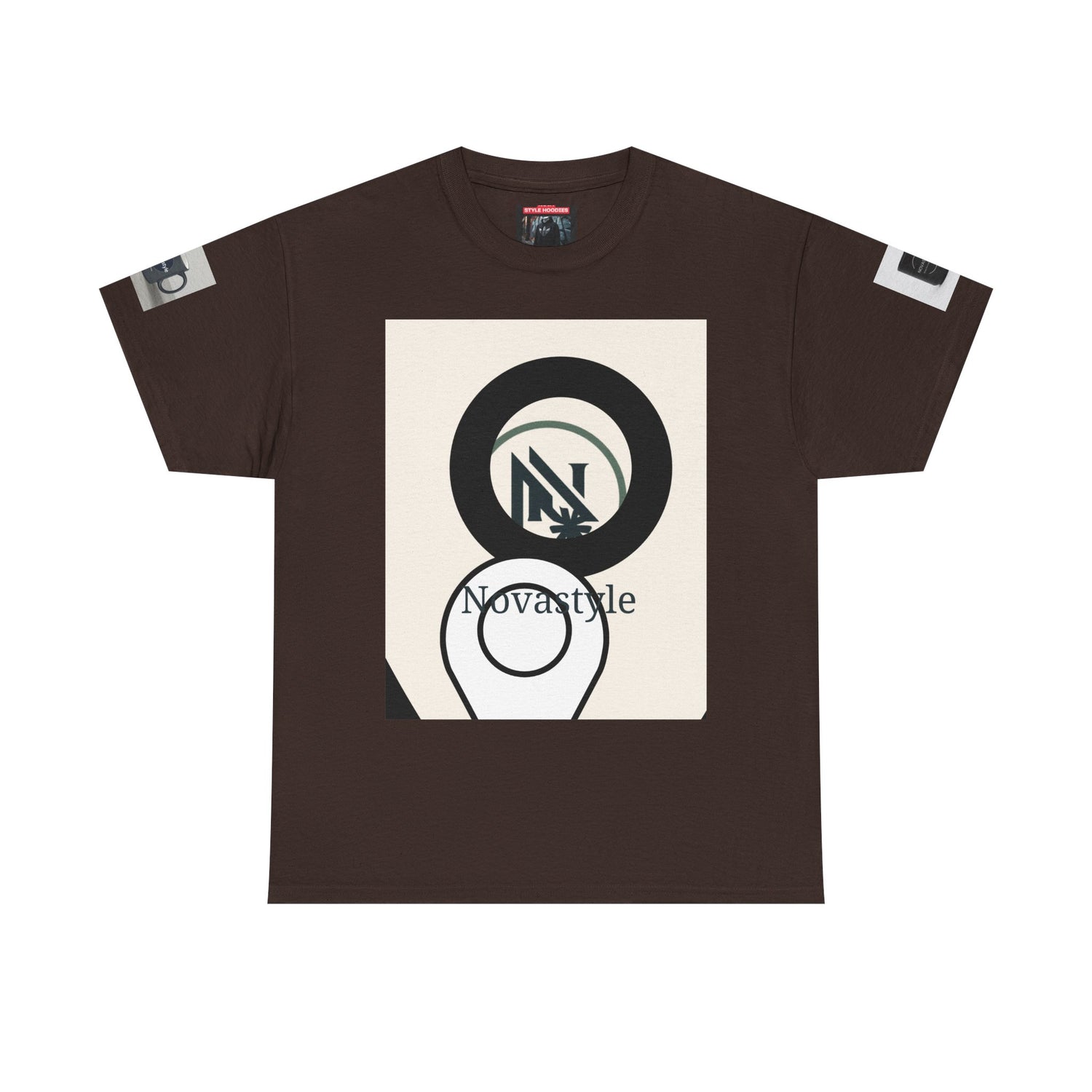 Graphic Tee — Novastyle Minimal Logo &amp; Poster Print T-Shirt