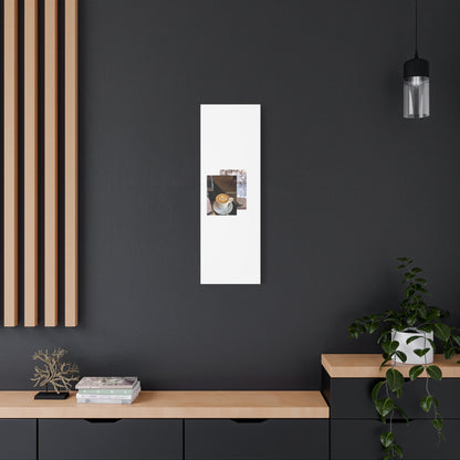 Latte &amp; Landscape Matte Canvas Wall Art — Coffee Shop Photo Collage