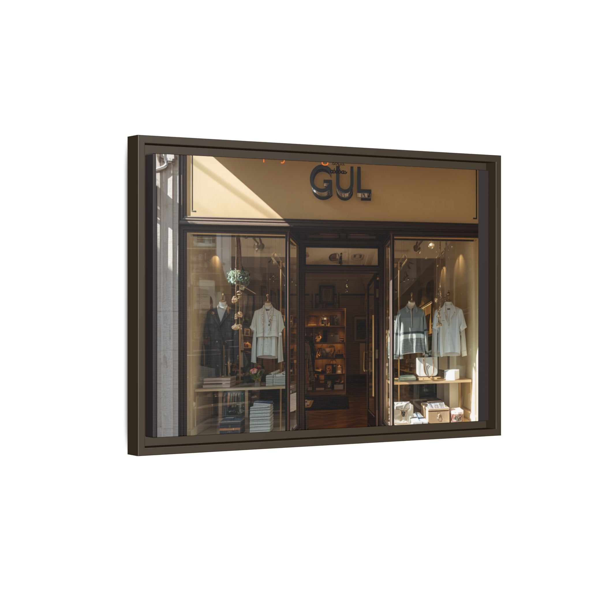 Framed Matte Canvas Print — Boutique Shopfront Photography