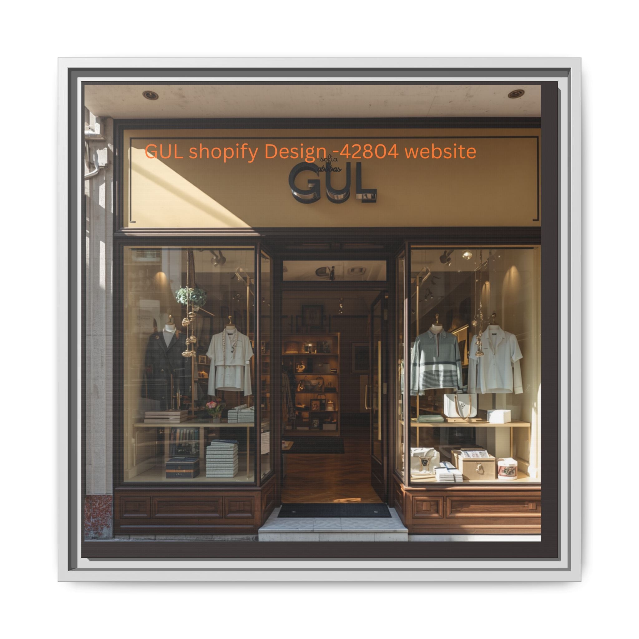 Framed Matte Canvas Print — Boutique Shopfront Photography