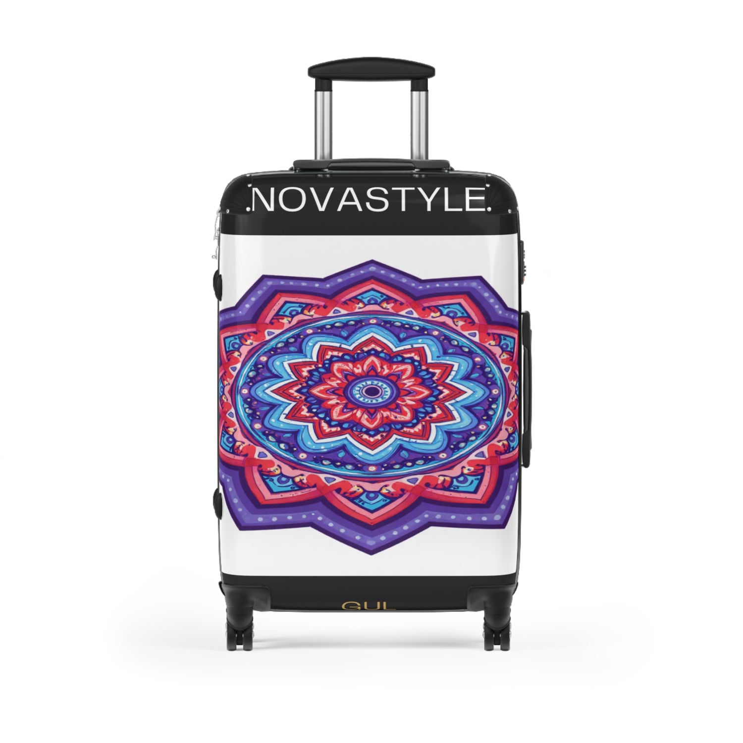 Mandala Travel Suitcase – Colorful Boho Carry-On Luggage