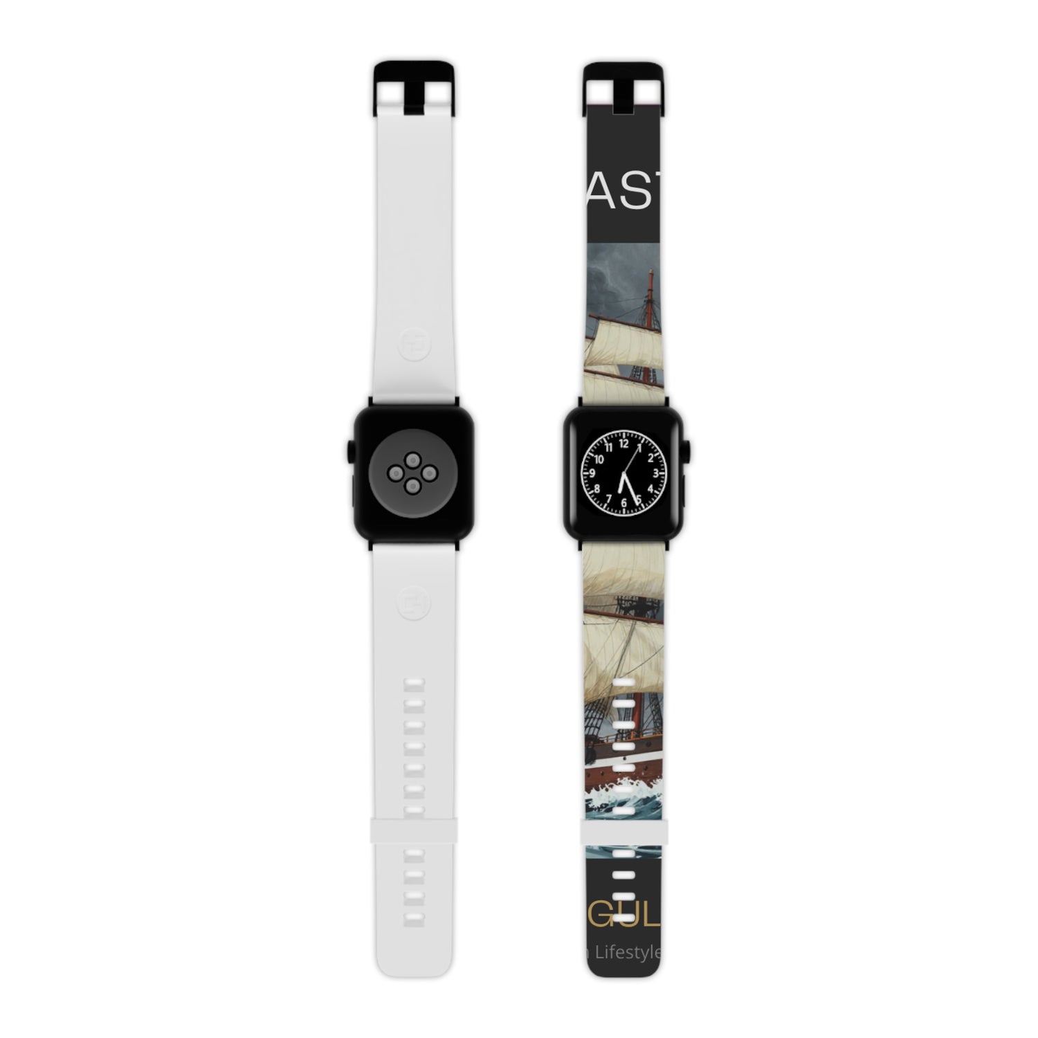 Sailboat Photo Apple Watch Band — Nautical Vintage Harbor Design