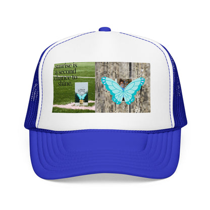Butterfly Memorial Trucker Hat — In Loving Memory Grave Marker Cap