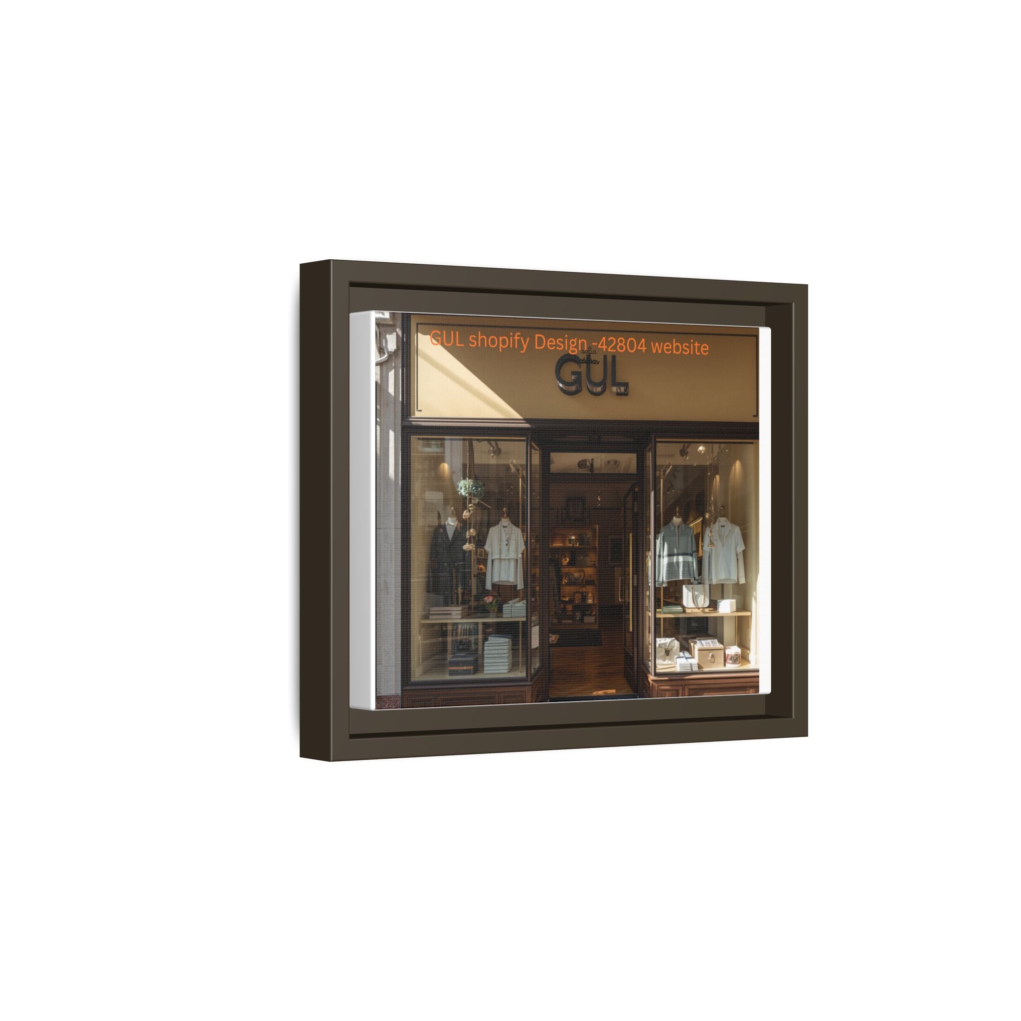 Framed Matte Canvas Print Boutique Shopfront Photography