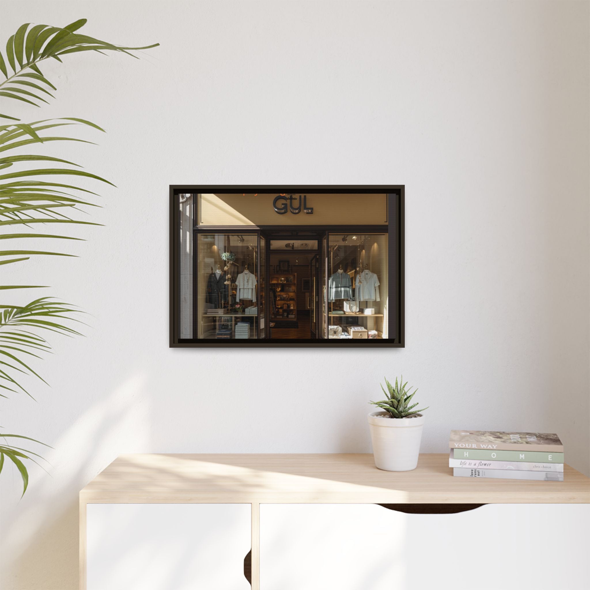 Framed Matte Canvas Print — Boutique Shopfront Photography