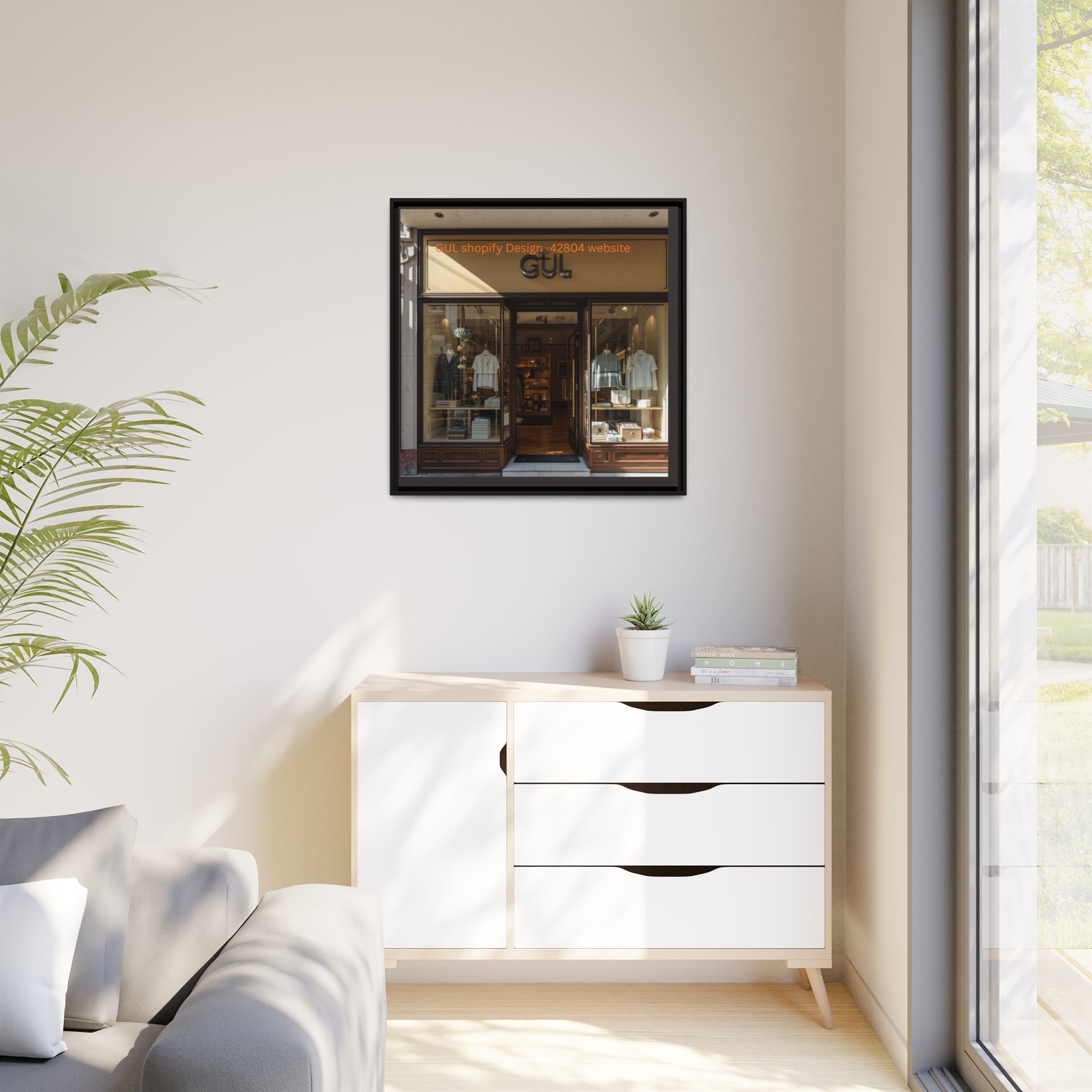 Framed Matte Canvas Print — Boutique Shopfront Photography