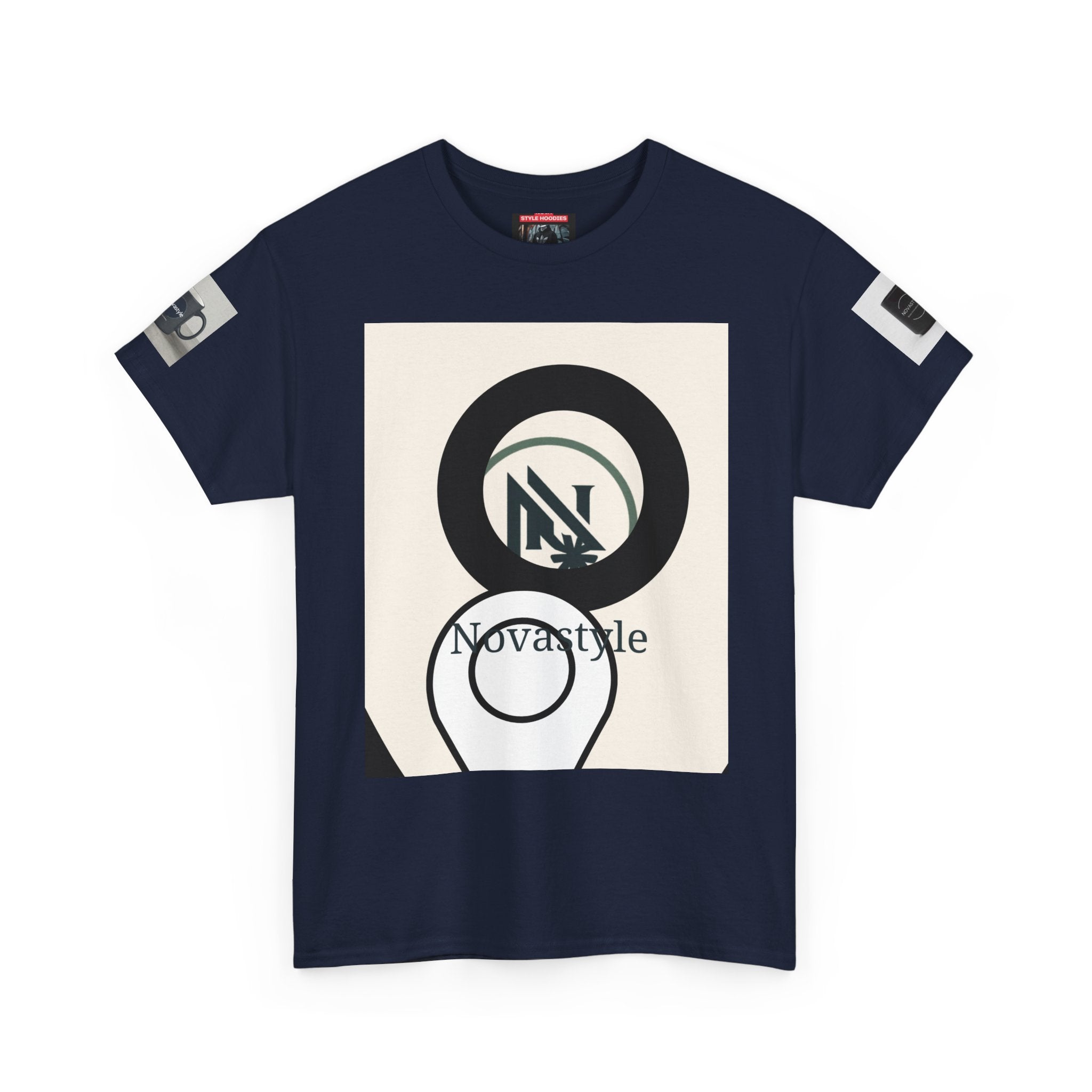 Graphic Tee — Novastyle Minimal Logo &amp; Poster Print T-Shirt