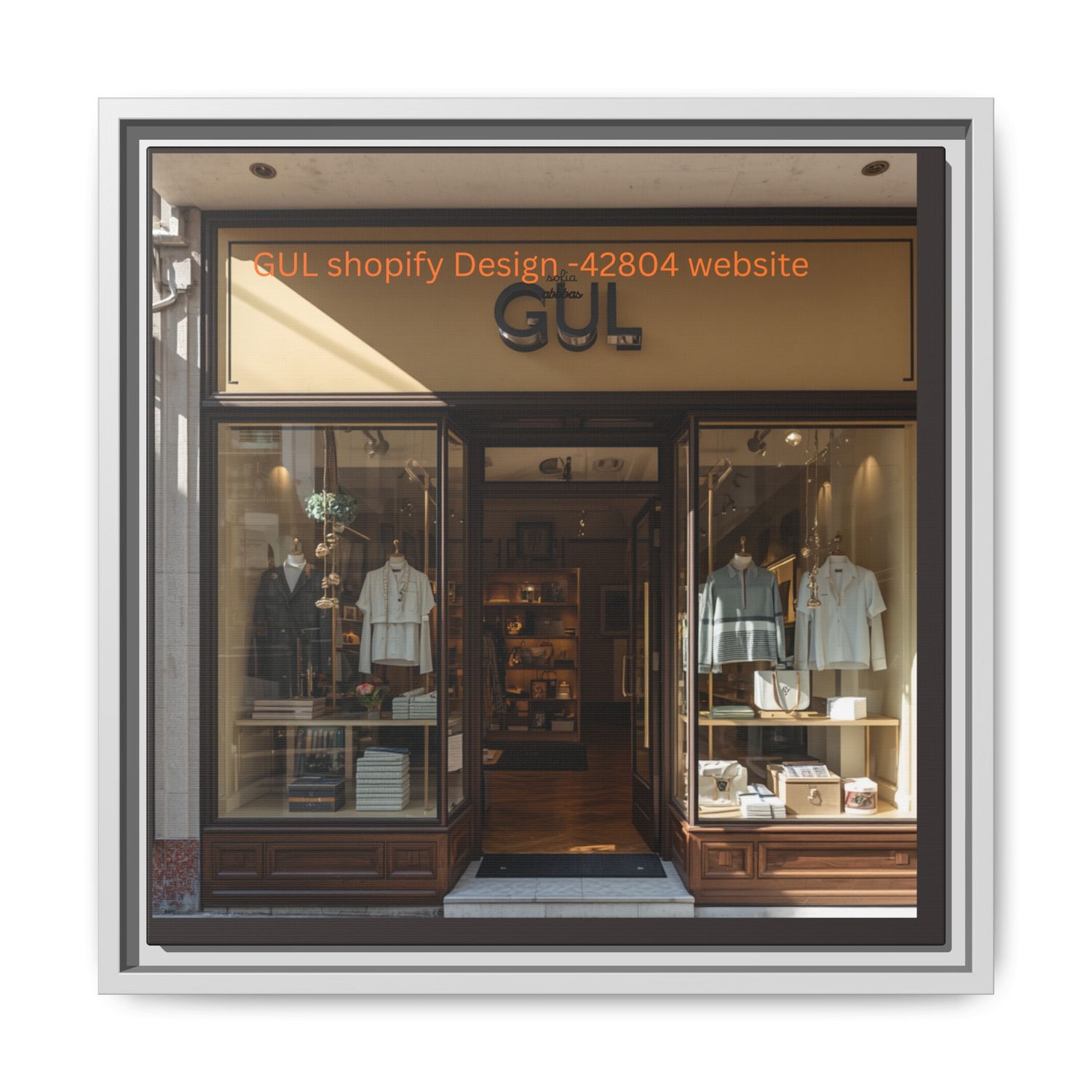 Framed Matte Canvas Print — Boutique Shopfront Photography