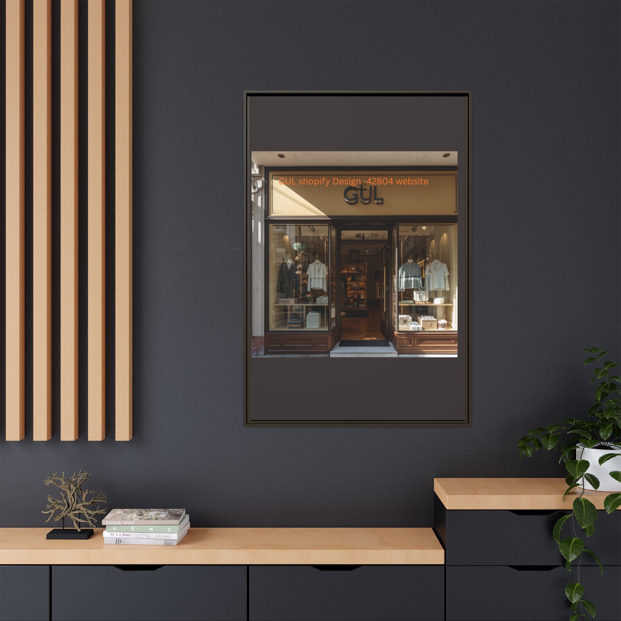 Framed Matte Canvas Print — Boutique Shopfront Photography