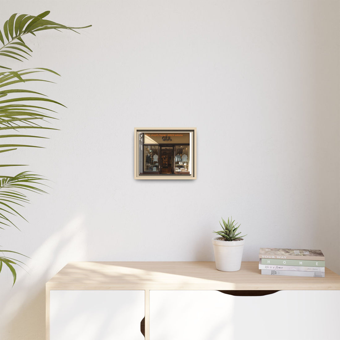 Framed Matte Canvas Print Boutique Shopfront Photography