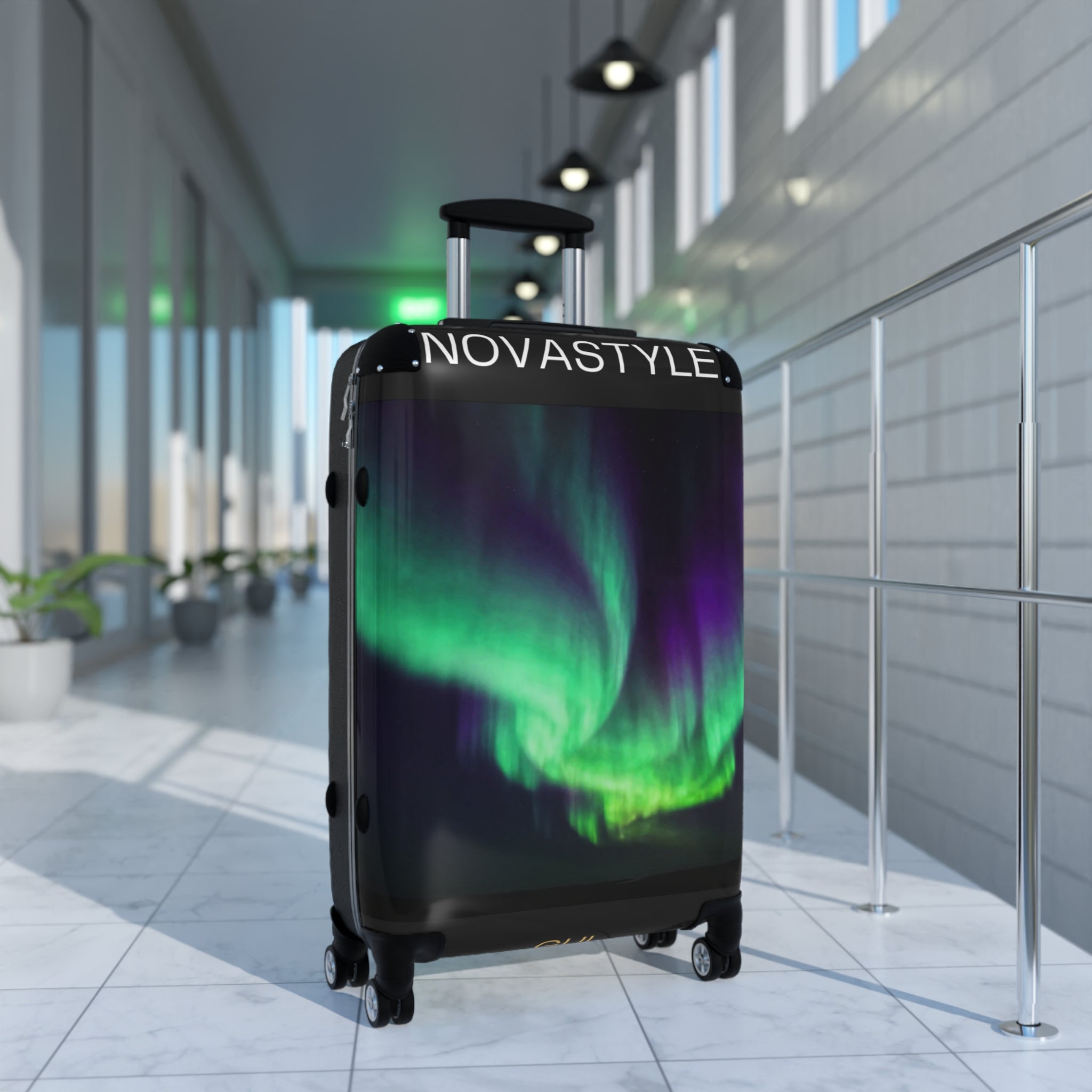 Aurora Sky Carry-On Suitcase — Northern Lights Travel Luggage