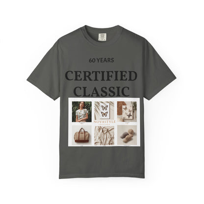 Certified Classic 60 Years T-Shirt – Vintage Collage Home &amp; Lifestyle Tee