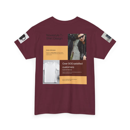Graphic Tee — Novastyle Minimal Logo &amp; Poster Print T-Shirt