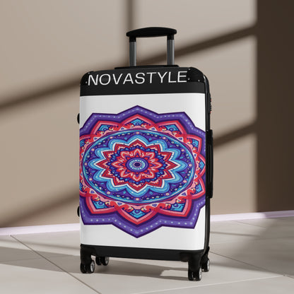 Mandala Travel Suitcase – Colorful Boho Carry-On Luggage