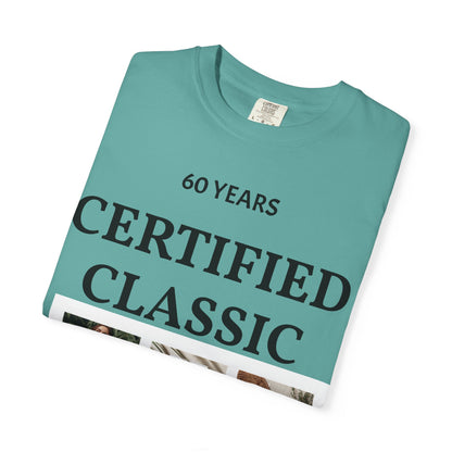 Certified Classic 60 Years T-Shirt – Vintage Collage Home &amp; Lifestyle Tee