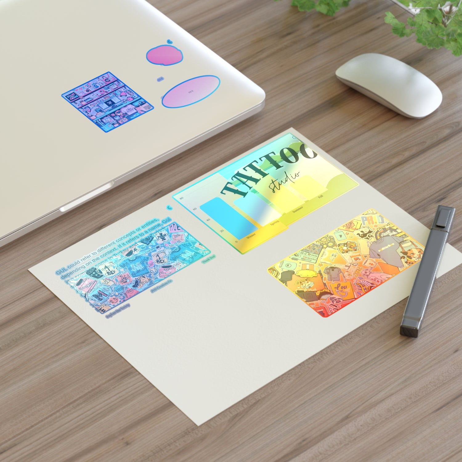 Colorful Sticker Sheets — Retro Tattoo &amp; Pop Art Icons
