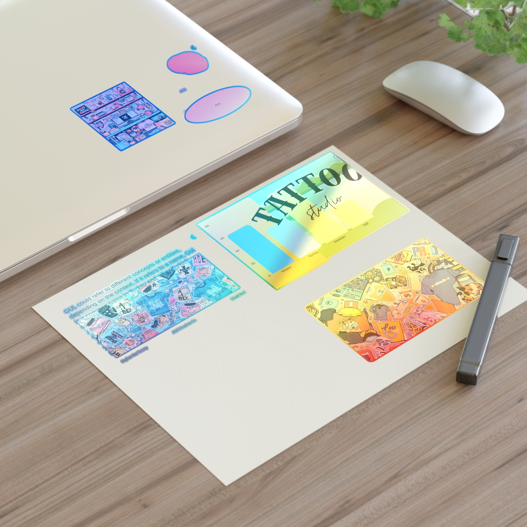 Colorful Sticker Sheets — Retro Tattoo &amp; Pop Art Icons