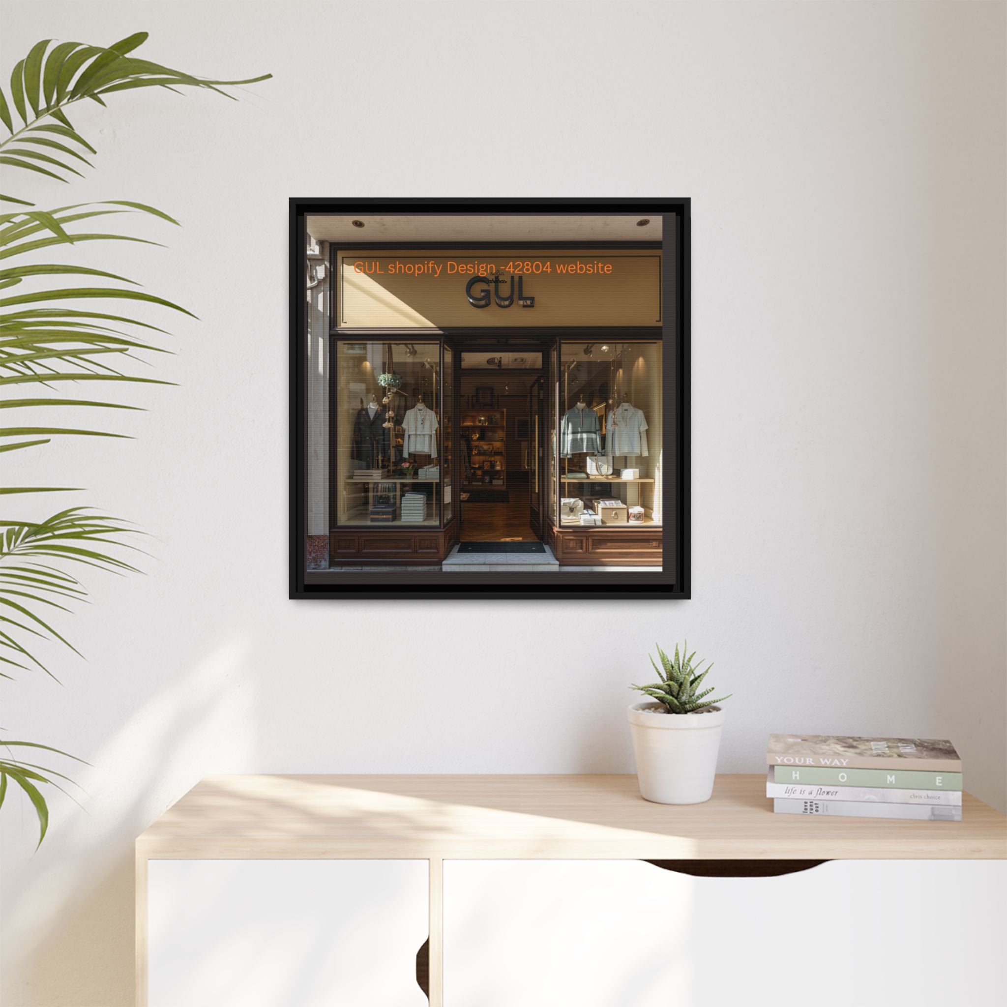 Framed Matte Canvas Print — Boutique Shopfront Photography