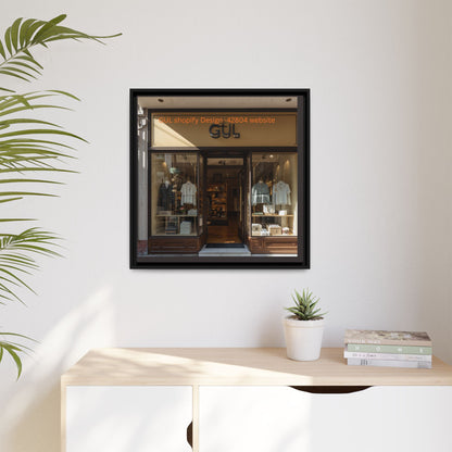 Framed Matte Canvas Print — Boutique Shopfront Photography