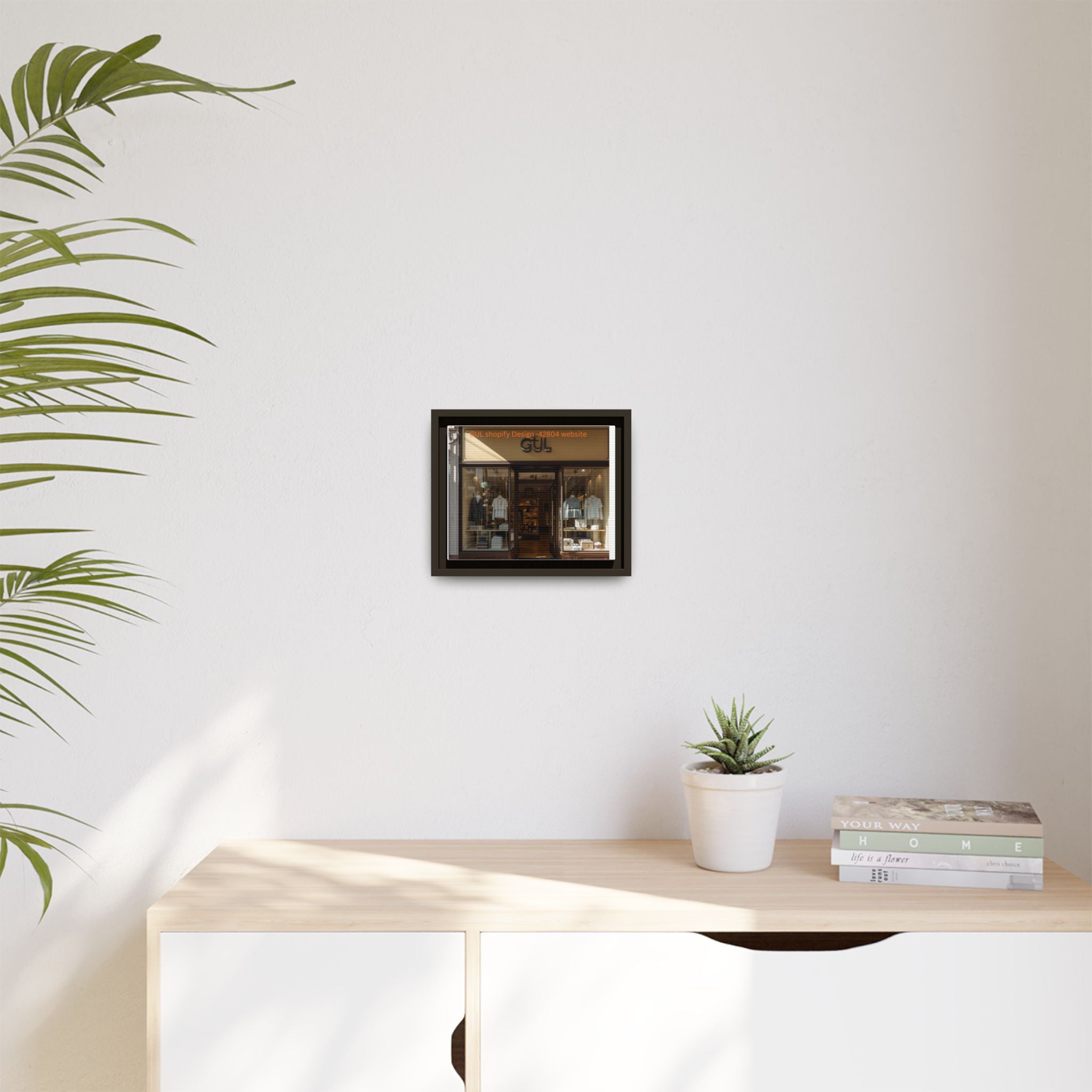 Framed Matte Canvas Print Boutique Shopfront Photography